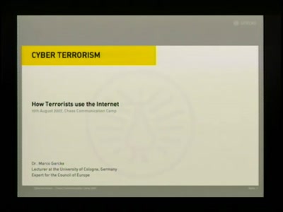 Terrorists and the Internet