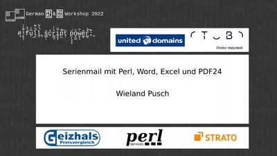 Serienmail mit Perl, Word, Excel und PDF24