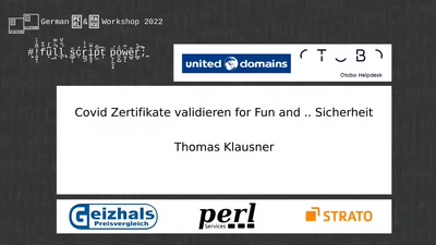 Covid Zertifikate validieren for Fun and .. Sicherheit?