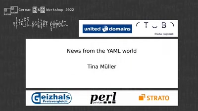 News from the YAML world