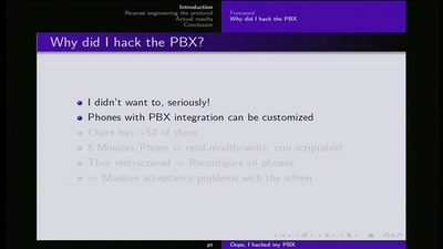 Ooops I hacked my PBX