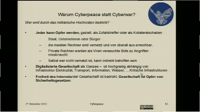 Cyberpeace statt Cyberwar