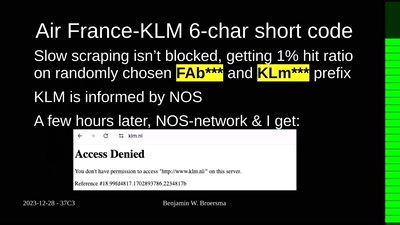 Air France-KLM 6-char short code