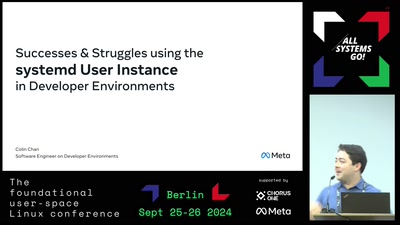 Successes and struggles using the systemd user instance in developer environments