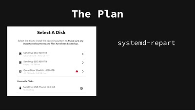 Installing your OS with systemd-repart