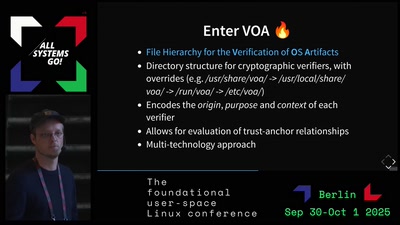 Verification of OS artifacts without stateful keyrings