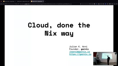 Cloud, done the Nix way