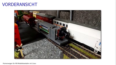 Kamerawagen für H0-Modelleisenbahn mit Linux Q1/2023