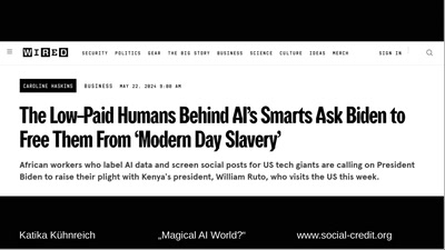 Magical AI World? Resources &amp; Labour &amp; „AI“ and how it is changing societies