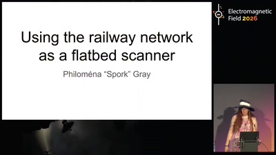 Using the railway network as a flatbed scanner