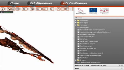 Brandenburg 3D - Geologische 3D-Untergrundmodelle im Browser