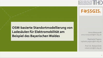 OSM-basierte Standortmodellierung von Ladesäulen für Elektromobilität am Beispiel des Bayerischen Waldes