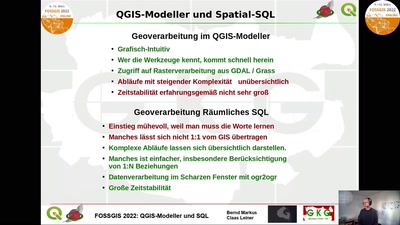 Geodatenverarbeitung: QGIS-Modeller und Spatial-SQL gegenübergestellt