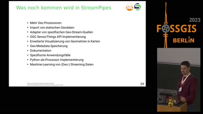 GIS &amp; Datenströme;  Stream Processing mit Apache StreamPipes