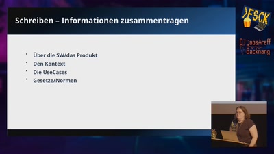 Die Doku schreiben wir später
