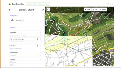 Radfahren und Wandern mit dem OSM-Kartenmaterial im Vergleich