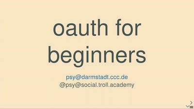 oauth for beginners