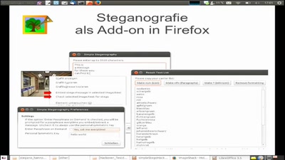 Das Firefox-Addon "Simple Steganography"