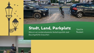 Stadt, Land, Parkplatz