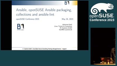 Ansible, openSUSE ansible packaging, collections and ansible-lint