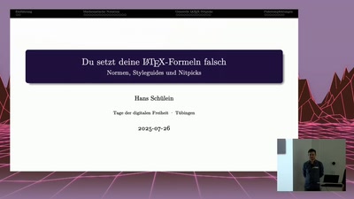 Du setzt deine LaTeX-Formeln falsch \\ Normen, Styleguides und Nitpick