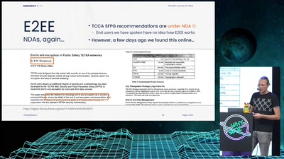 The WHY, the How, the What. An assessment of TETRA End-to-end