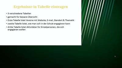 Abschlusspräsentation